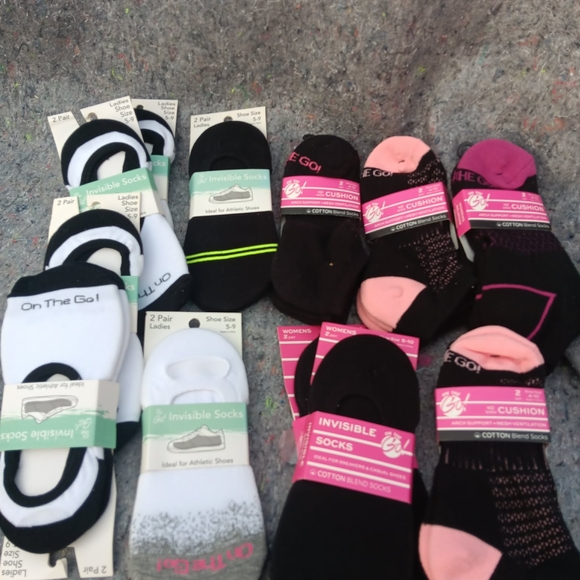 EGO Accessories - EGO Black and Pink Invisible Socks Collection